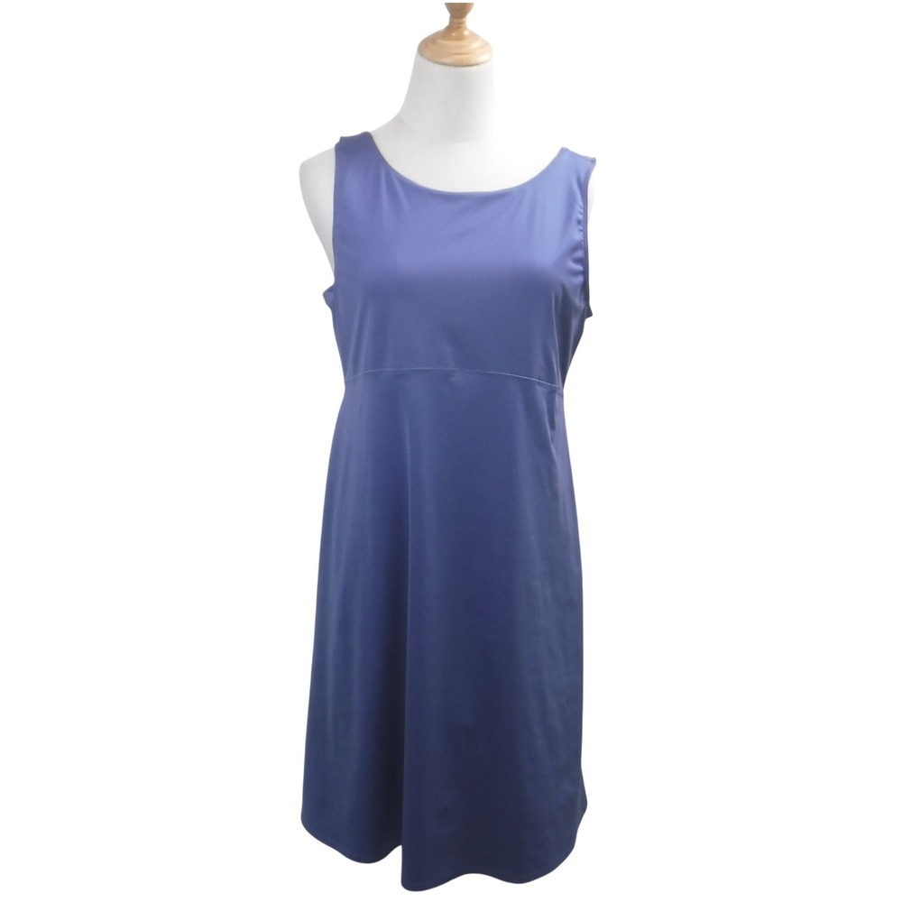 Columbia Womens Blue Sleeveless Scoop Neck Active Dress XL Tennis‎